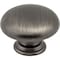 Elements 1-3/16" Diameter Brushed Pewter Gatsby Cabinet Mushroom Knob 3950-BNBDL - alternate 1